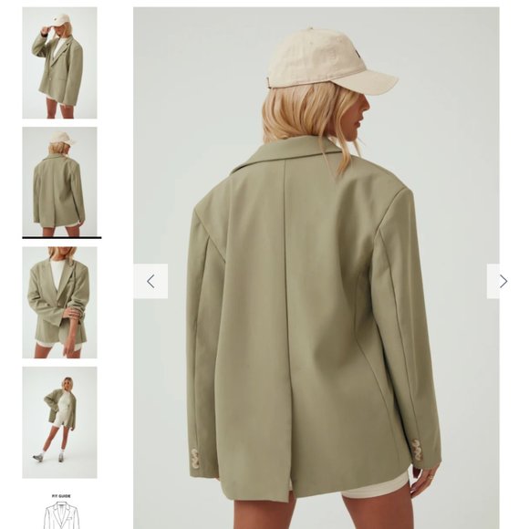 Another Version The Boyfriend Blazer - Desert Sage NWT - Picture 2 of 9